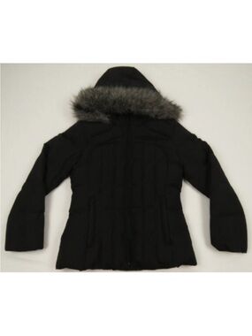 Calvin Klein Down Quilted Faux Fur Hooded Full Zip Parka Jacket M